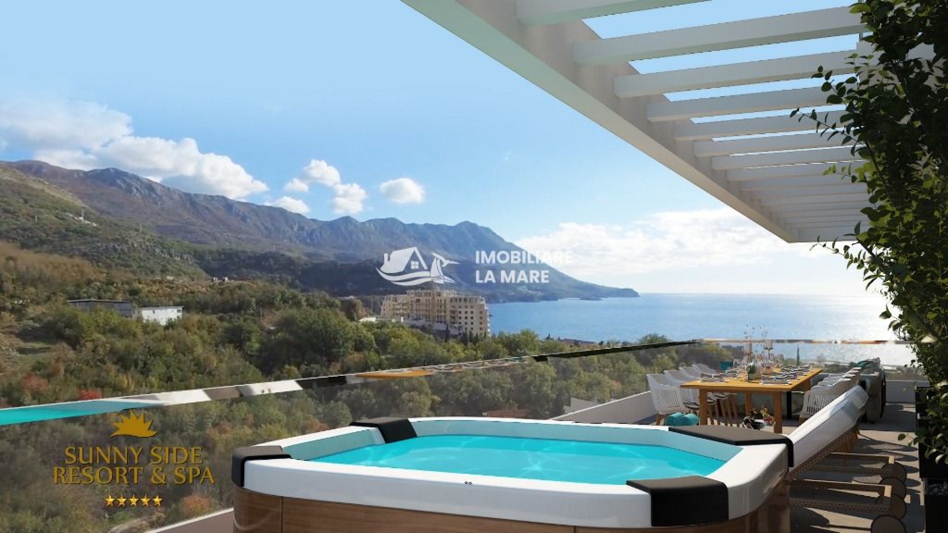 Apartament cu două dormitoare aproape de plaja frumoasă, complex unic, Bečići, Muntenegru