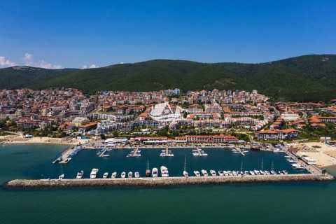 2+kk s výhledem na bazén, v krásném komplexu Panorama Dreams, 200m od pláže, Sveti Vlas